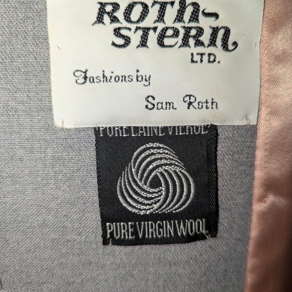 Ladies Roth-Stern Ltd 100% Pure Virgin Wool. Dark Grey. Size M - Picture 5 of 6